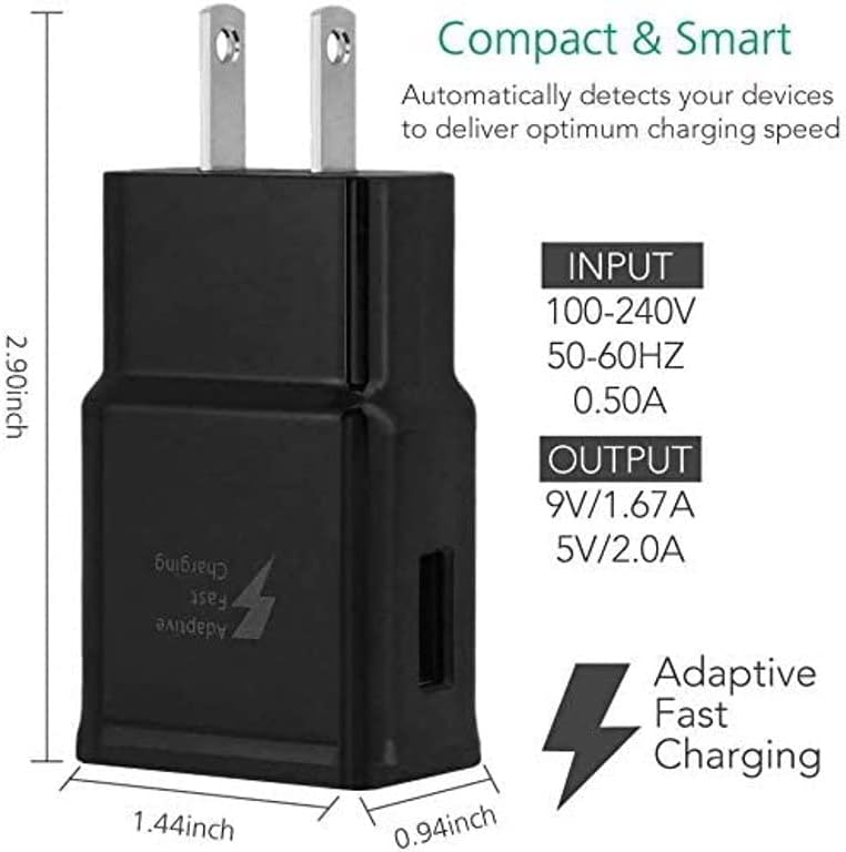 Brzo prilagodljivo strujni punjač za Sony Xperia XZ3-Adapter snage 25 W, navedeni u popisu UL - s 4-noga kabelom UrbanX USB-C za punjenje