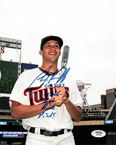 Alex Kirilloff potpisao 8x10 Photo PSA/DNK Minnesota Twins Autographd - Autographd MLB fotografije