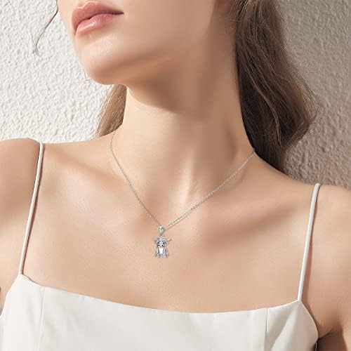 JAFEINI patka / mačka / visoka krava Sterling srebrna ogrlica plavi kristal patka privjesak nakit pokloni za žene djevojke…