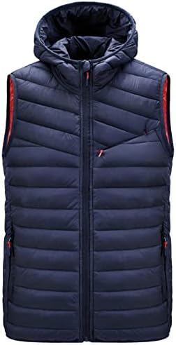 YMOSRH Sportske jakne za muškarce casual muški prsluk labava jesen i zima zagrijte pamučne prsluke jakne