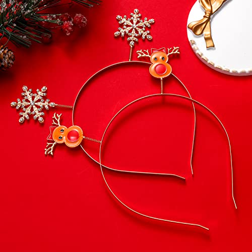 Božićna traka za glavu BBC Snježna Tiara trake za kosu Svečana pokrivala za glavu s jelenima obruč za kosu dekor za zabave pokloni