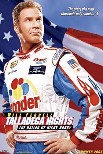 Talladega Nights: Balada Rickyja Bobbyja 2006 S/S filmski plakat 11.5x17