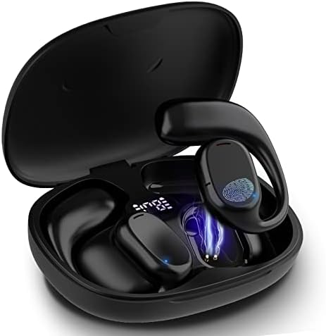 ZruHig slušalice otvorenih uha, Bluetooth 5.3 uši s MIC IPX5 vodootporni bežični uši Imerzivni premium zvuk za trčanje, hodanje i vježbe