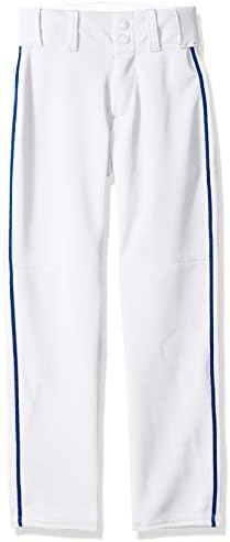 Alleson Athletic Boys Youth Baseball hlače s pletenom, bijelom/kraljevskom, malom