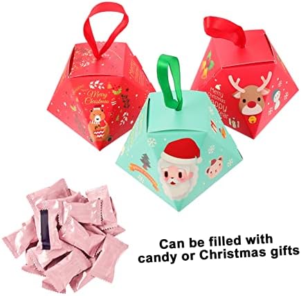 15pcs kutija za slatkiše poklon kutije za kolačiće poklon kutije za rođendanske zabave vrećice za božićne poslastice blagdanske poklon