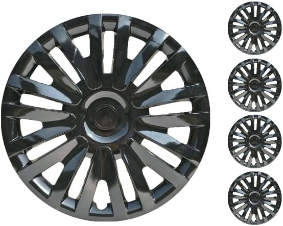 Copri set od pokrova od 4 kotača od 14 inča crne hubcap Snap-on odgovara Toyota camry