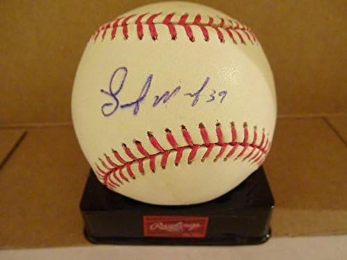 Luis Marte Milwaukee Brewers potpisali su autogramirani bejzbol sa CoA - Autografirani bejzbol