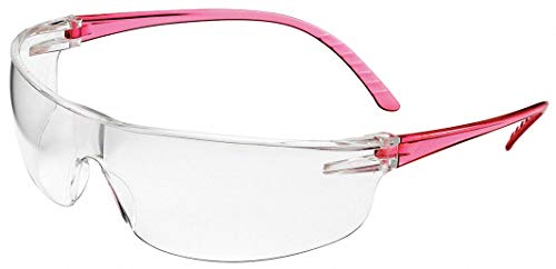 Sigurnosne naočale, bistra leća, ružičasti okvir