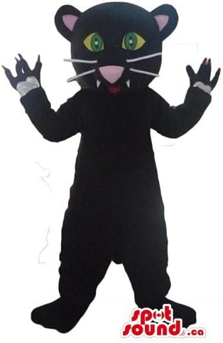 Spotsound Hi ce crne mačke crtane likove maskote nas kostim fancy haljina