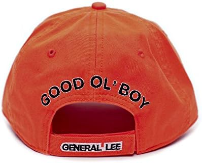 General Lee 01 Good Ol' Boy Unisex-Šešir s izvezenim aplikacija za odrasle -Naranča iste veličine