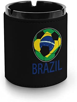Brazil nogometna kožna pepeljara za cigarete okrugle ladice pepela za kućni ured i restorane