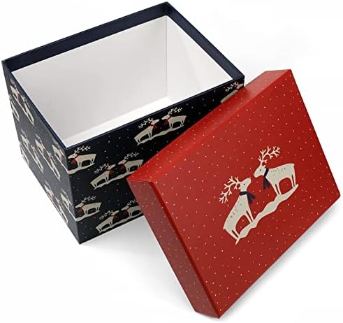 Set od 5 ugniježđenih božićnih kutija-različitih veličina i dizajna