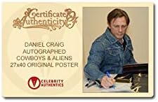 Daniel Craig Autographed 2011 Kauboji i vanzemaljci Originalni 27 × 40 dvostrani filmski plakat