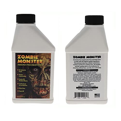 FX zombi amonijak bez tekućeg lateksa 2 pakiranje + lažna krv za Halloween vampir, čudovište, zombi šminka i prerušavanje, idealno