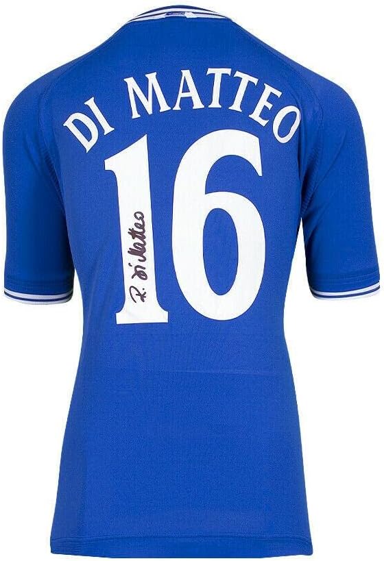 Roberto di Matteo potpisao Chelsea majicu - 2000, broj 16 dres autografa - Autografirani nogometni dresovi