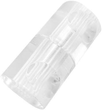 + Plastični kristalni naglasci cilindrična Kvaka na vratima bijele ručke ladica prozirne 32 932 mm