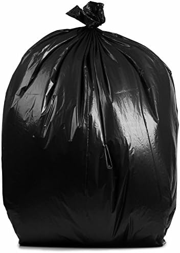Plastične vrećice za smeće od 50-60 galona: crne, 1,2 mil, 36x58, 100 vreća.