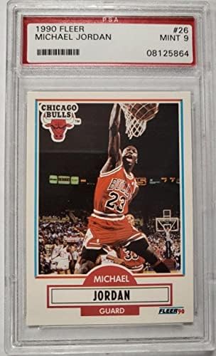 1990. Fleer NBA Michael Jordan Chicago Bulls Card 26 PSA 9 MINT - Nepotpisane košarkaške karte