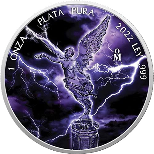 2022 de Storm Edition Powercoin Libertad Storm Liberty 1 Oz Silver Coin Meksiko 2022 Bu Brilliant necirkuliran
