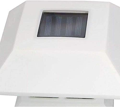 Veranda solarna postava Postaje kapica LED Vanjska svjetlost, 4x4 solarna postava svjetla, bijela
