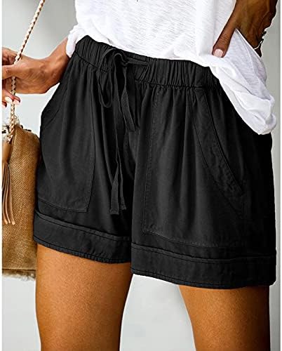 Bagelise žene lagane kratke hlače casual vrećasto trendovske kratke hlače elastično struka crtanja udobne kratke hlače