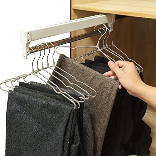 Ormar s valenom šipkom za uvlačenje stalak za hlače, izvucite šinu za vješalicu za odjeću, podesiva garderoba od 30-60 cm
