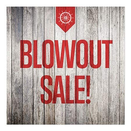 CGSIGNLAB | Blowout Sale -nautic Wood Stizanje prozora | 8 x8