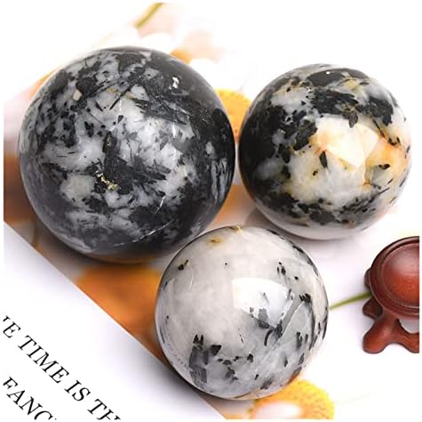 1 komad prirodna crna turmalina kristalno polirani globus masaža kuglica reiki energijski kamen zacjeljivanje kristalnog dekor home
