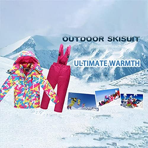 LJHH GIRLS Dječaci Električno grijanje kaputa Ski odijelo Zimska kamuflaža USB pametna električna grijana jakna Skija hlače odijelo