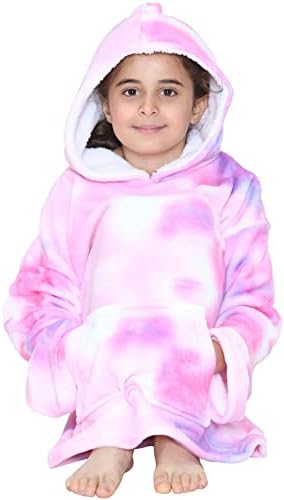 A2Z 4 djece djevojčice Dječaci predimenzionirana obična kapuljača Snuggle pokrivač Super mekana topla runo Kangaru džepni pokloni za