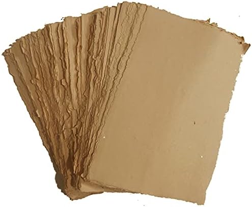 Palube papiri ručno izrađeni papir za scrapke scrapbooking, ukrašavanje kuće, pozivnice, zanata -THICK 150 gsm size-a6 paket od-50-smeđa