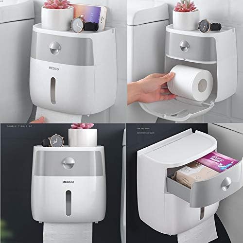 Anncus 1 vodootporni zidni nosač držač toaletnog papira za skladištenje ručnik za kupaonicu Kutija za papir za papir za kupaonicu toaletna