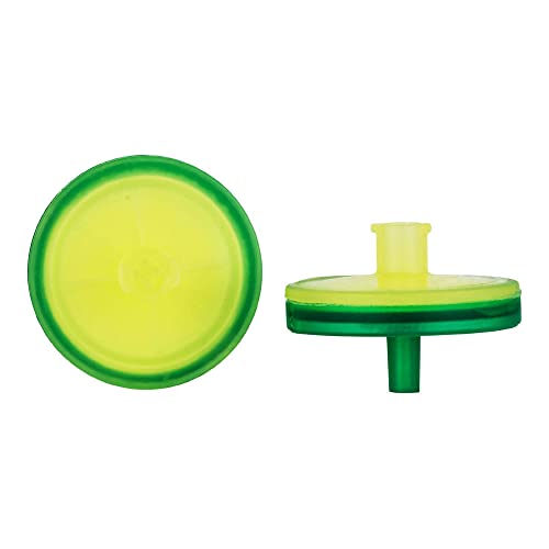 Filter za štrcaljku 729012, gornji: žuti, donji: zeleni, veličina pora 0,2 mikrona, promjer membrane 25 mm