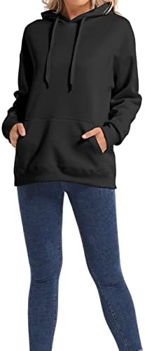 LXFXG ženske zimske kapuljače pulover Sherpa obložena runa toplo casual duksevi dugih rukava vrhovi s džepom ...