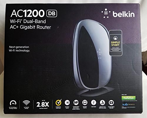Belkin - dvopojasni AC+ Gigabit Router Black - unaprijed u vlasništvu