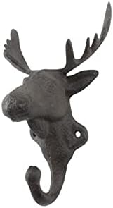 Ručno izrađeni nautički dekor od lijevanog željeza Moose Dekorativne metalne zidne kuke 7