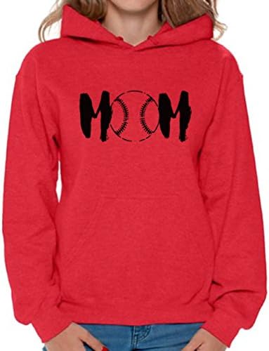 Neugodni stilovi ženska bejzbol mama grafički hoodie vrhovi crna sportska mama ideja za poklon
