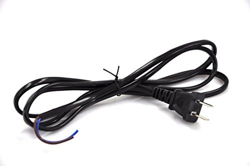 Bakrena žica od 9 do 9 18 inča, 2-pinski kabel za izmjeničnu struju, duljina kabela za napajanje s ogoljenim krajevima, 1,5 m