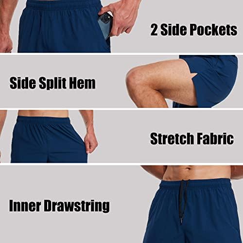 Feekwys muške 5 atletske kratke kratke hlače brze suhe vježbe u teretani kratke kratke hlače lagane sportske teniske kratke hlače plivači