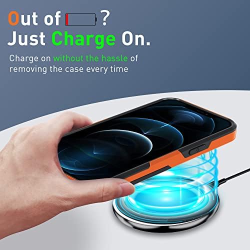XMON za iPhone 12 Pro Max futrolu za telefon, [Shock otporni] [Clip Clip Kickstand] [Zaštitnik zaslona od kalemskog stakla s zaštitnicom