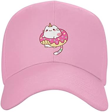 Lijepa krafna mačji šešir Muška Ženska bejzbolska kapa Podesiva Moda Sivi kamiondžija tatine kape