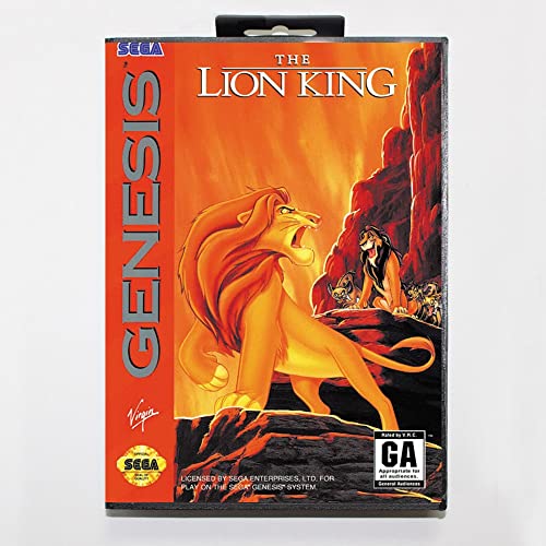 Lion King 16bit MD Igračka karta za Sega Mega Drive/ Genesis s maloprodajnim okvirom - NTSC - U