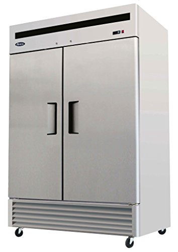 54.4 2 vrata, 46 cu.ft, donji nosač, doseg od nehrđajućeg čelika u komercijalnom hladnjaku