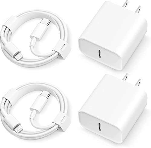 Super brzi punjač za iPhone 14 13 12 11 【Certificirano Apple MFi】 Blok zidnog punjača cargador 20 W Rapid USB C sa serijskim kabelom