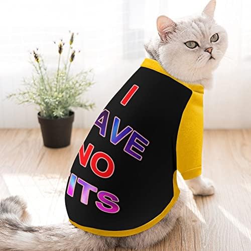 Smiješnistar, nemam sise tiskane majice za kućne ljubimce s pukovitim kombinezonom za pse za pse mačke s dizajnom