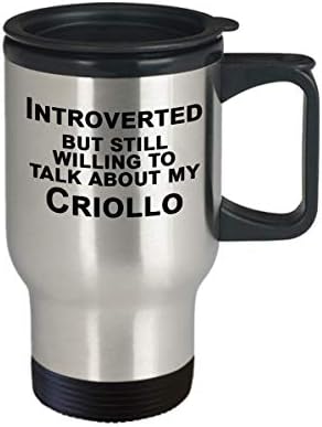 Criollo zec za putničke šalice, poklon za ljubitelja zeca, introvertne darove - introvertirani, ali voljni razgovarati