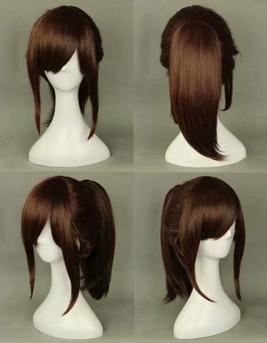 Smeđa ženska kosa od sintetičkih vlakana s konjskim repom anime uloga igranje igra perika