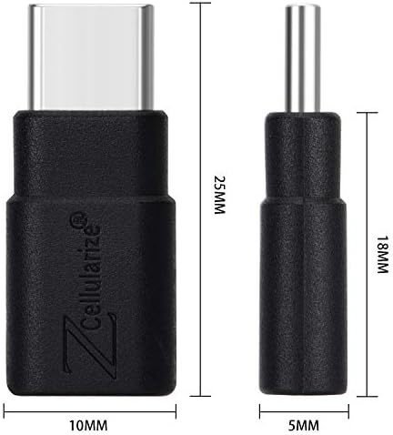 Cellularize USB C Extender Adapter 40 Gbit / s 140 W Kratkom priključnu cijev Type-C 8K @ 60 Hz PD low profile priključak Type-C od