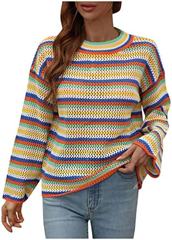 Prdecexlu casual home zimski džemper Žene plus veličina dres dugih rukava udobna pulover patchwork topli prugasti čašica