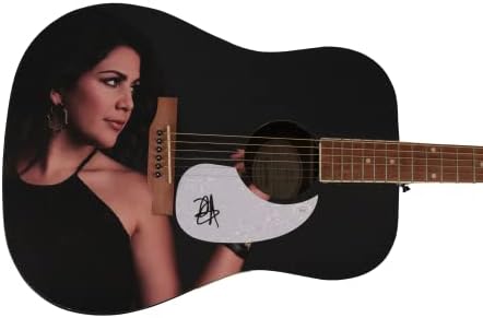 Hillary Scott potpisala je autogram u punoj veličini jedinstvene prilagođene Gibson Epiphone Akustične gitare s Jamesom Spence JSA